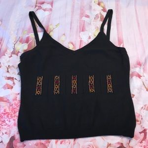 Silk/Lycra knit tank top